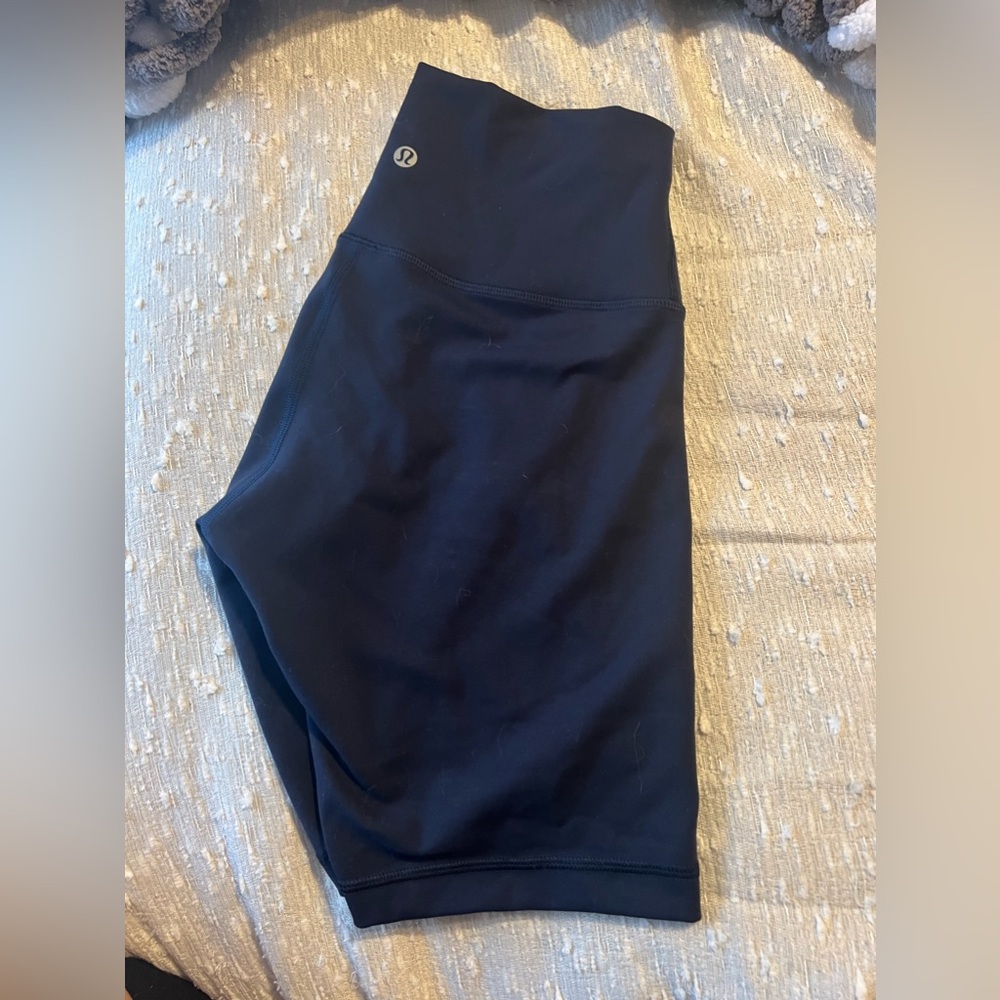 Lululemon 6inch spandex shorts size 6 Navy
